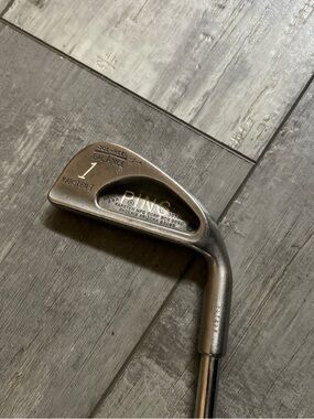 Ping Karsten Black Dot 1 Iron Toe-Heel Balance Steel Shaft Stiff Flex
